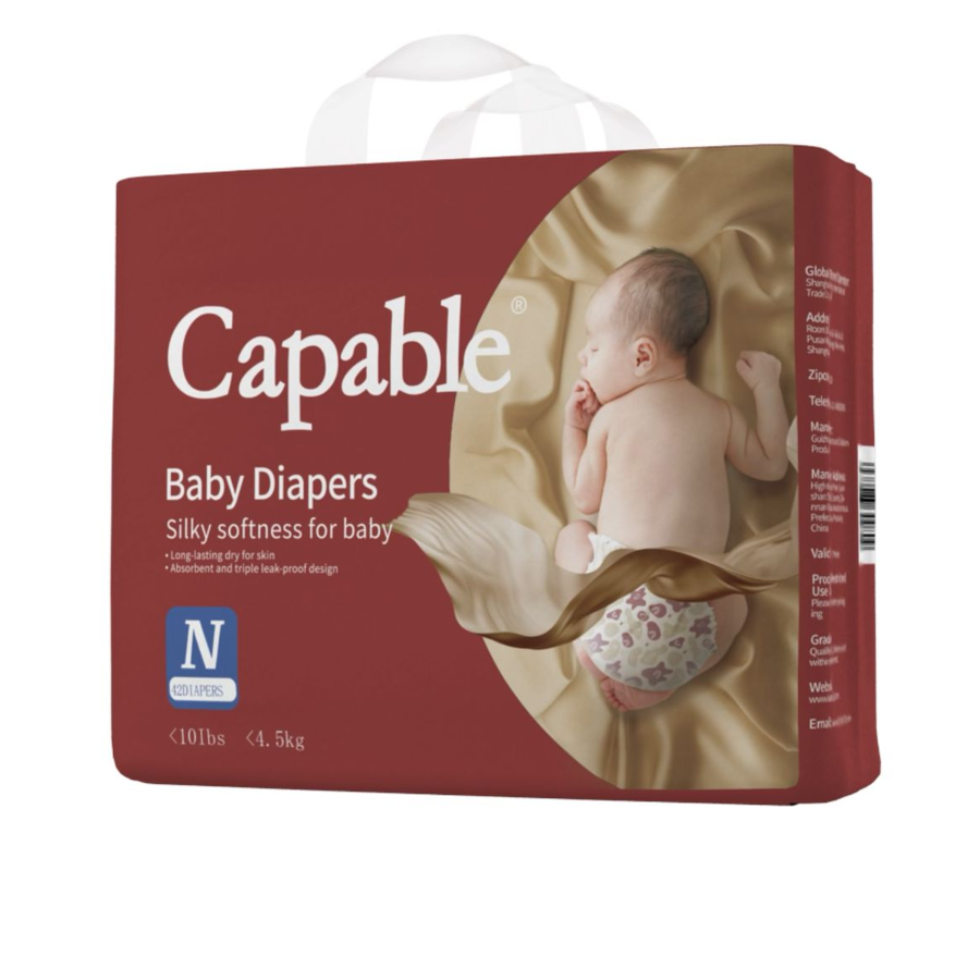 Подгузники Capable Baby Diapers NB, 1, 40 шт #4